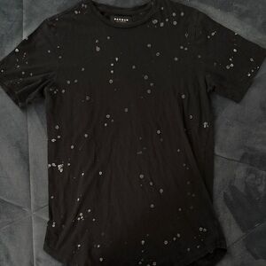 PacSun Black Speckled Short Sleeve Tee